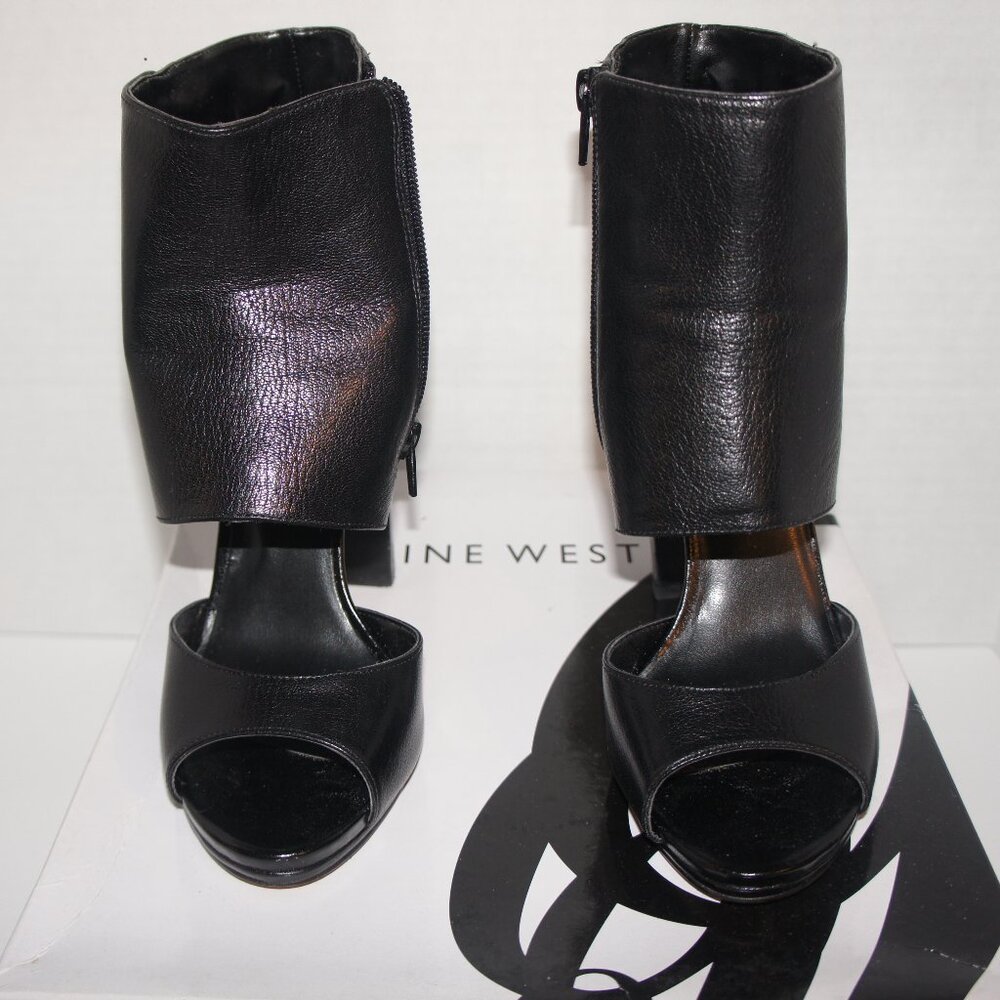 Nine West Black Leather Heel